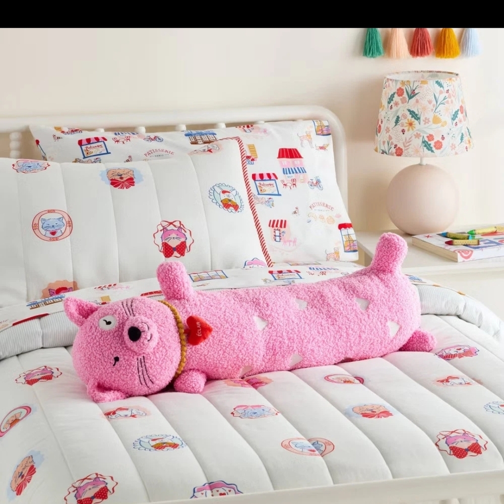 Kids' Long Weighted Plush Throw Pillow kitty Pillowfort